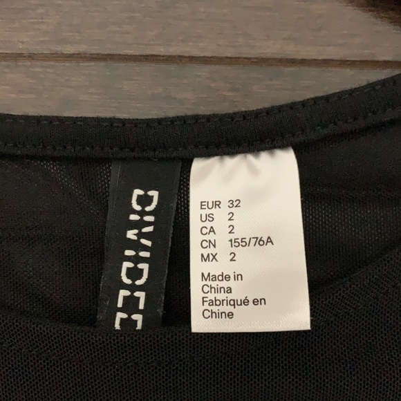 Black H&M mesh bodycon dress - Picture 5 of 5